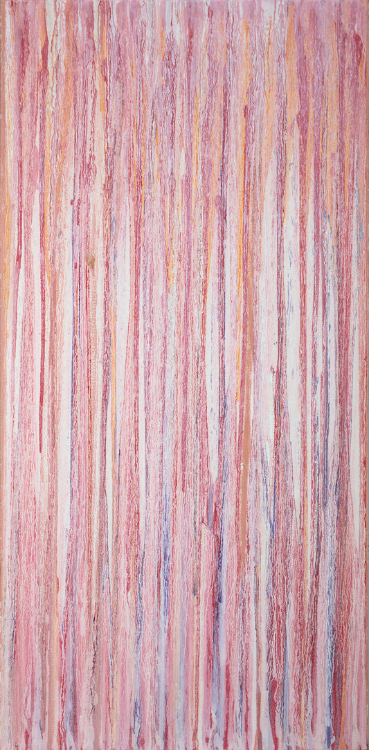 Lluvia Rosa 1 (La vie en rose) | 115x55cm
