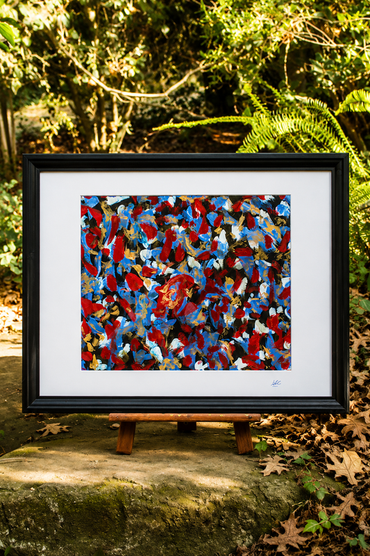 La Fuerza de un Volcán | Pigmentos sobre papel | 70x50cm